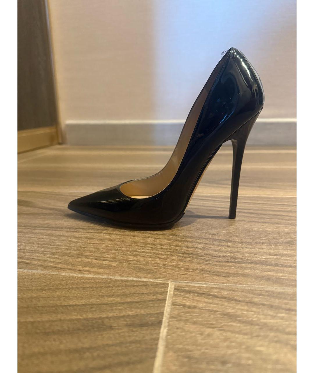 JIMMY CHOO Черные туфли из лакированной кожи, фото 5