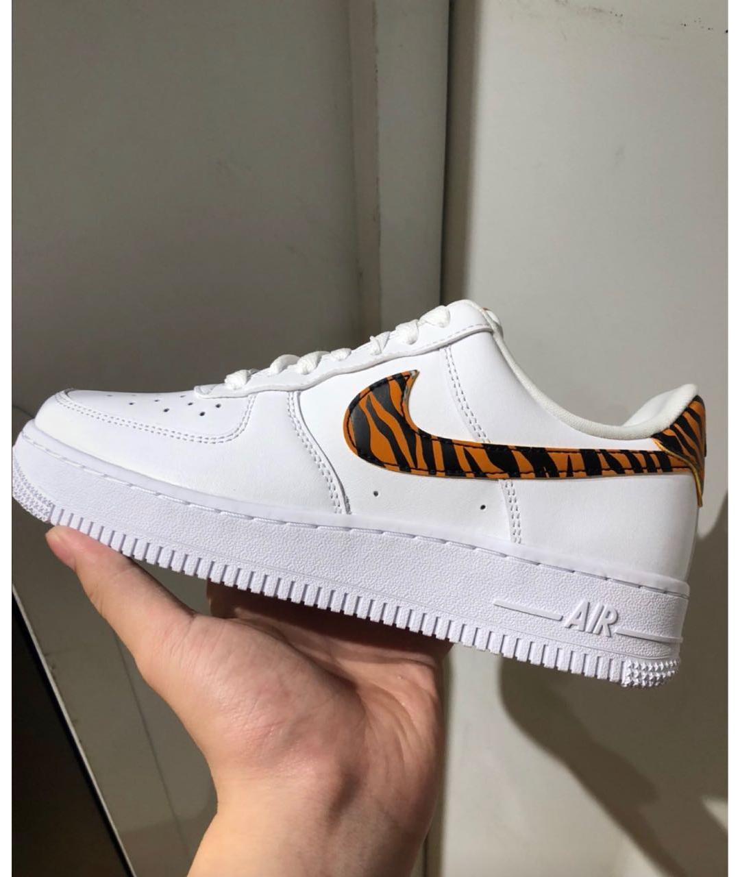 NIKE Белые кожаные кроссовки, фото 5