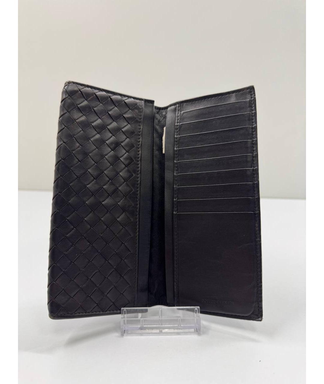 BOTTEGA VENETA Коричневый кожаный кошелек, фото 4
