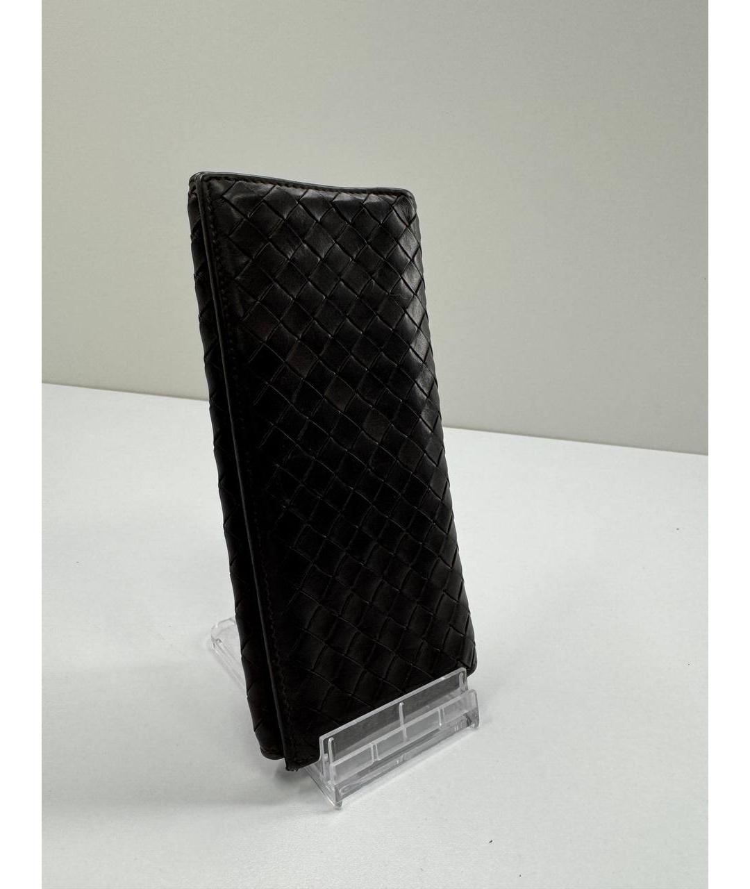 BOTTEGA VENETA Коричневый кожаный кошелек, фото 3