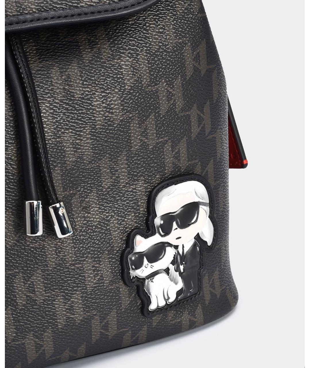 KARL LAGERFELD Коричневый рюкзак, фото 2