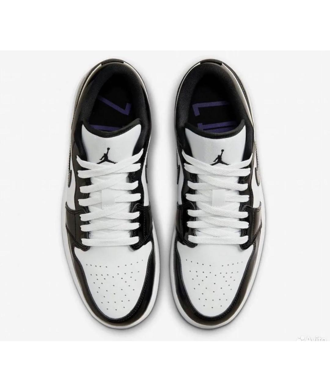 JORDAN Черные кроссовки из лакированной кожи, фото 2