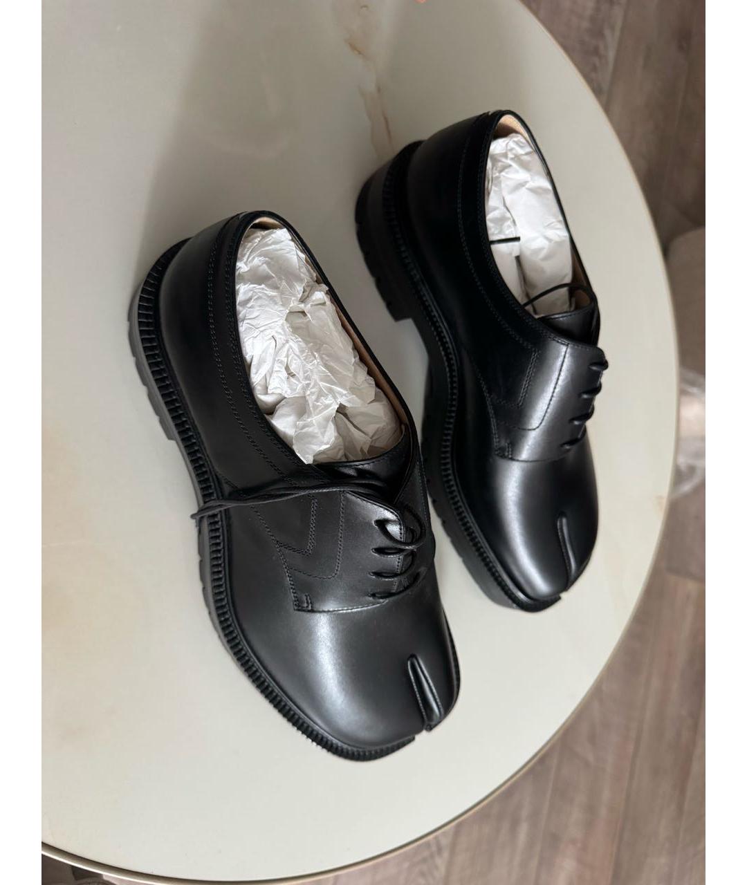 MAISON MARGIELA Черные кожаные лоферы, фото 3