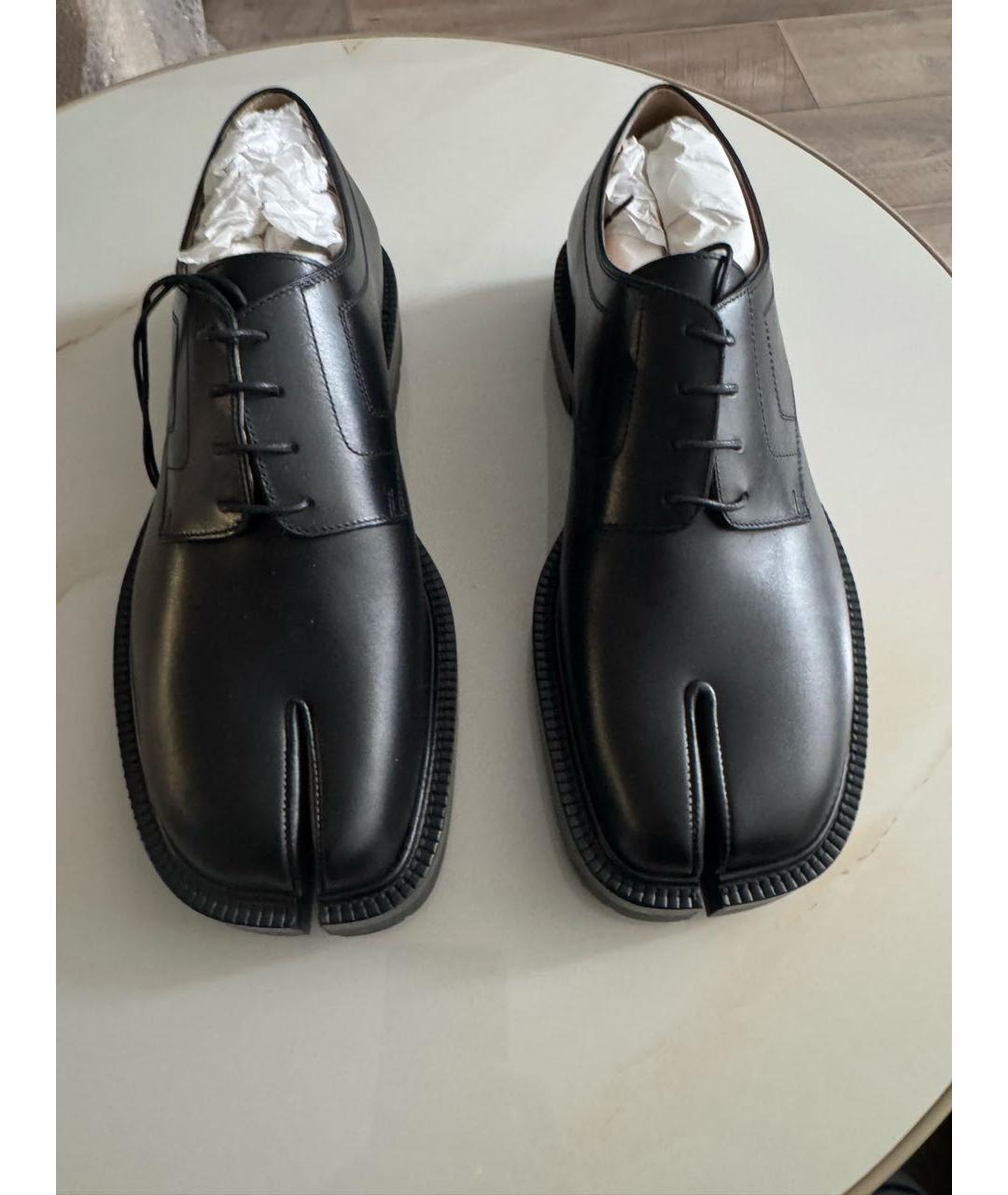 MAISON MARGIELA Черные кожаные лоферы, фото 2