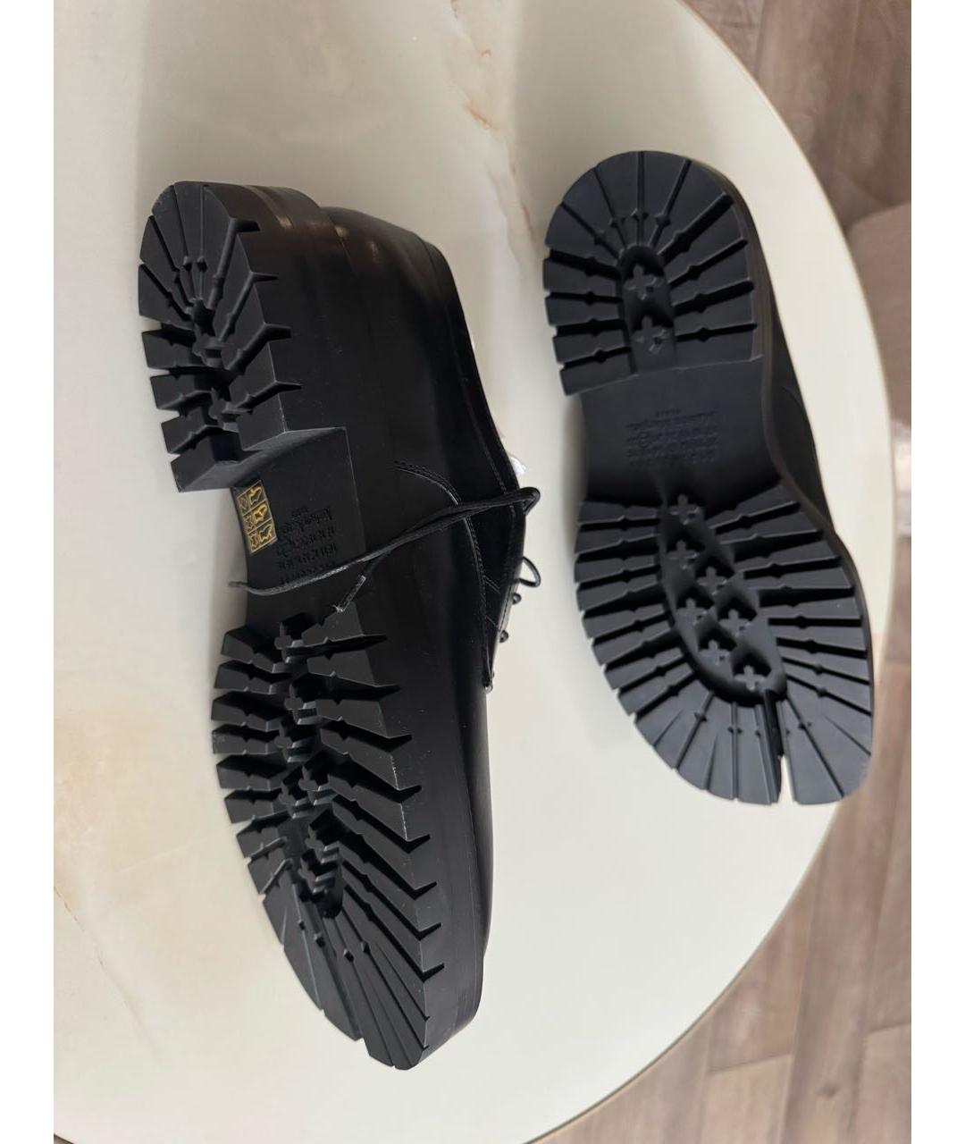 MAISON MARGIELA Черные кожаные лоферы, фото 7