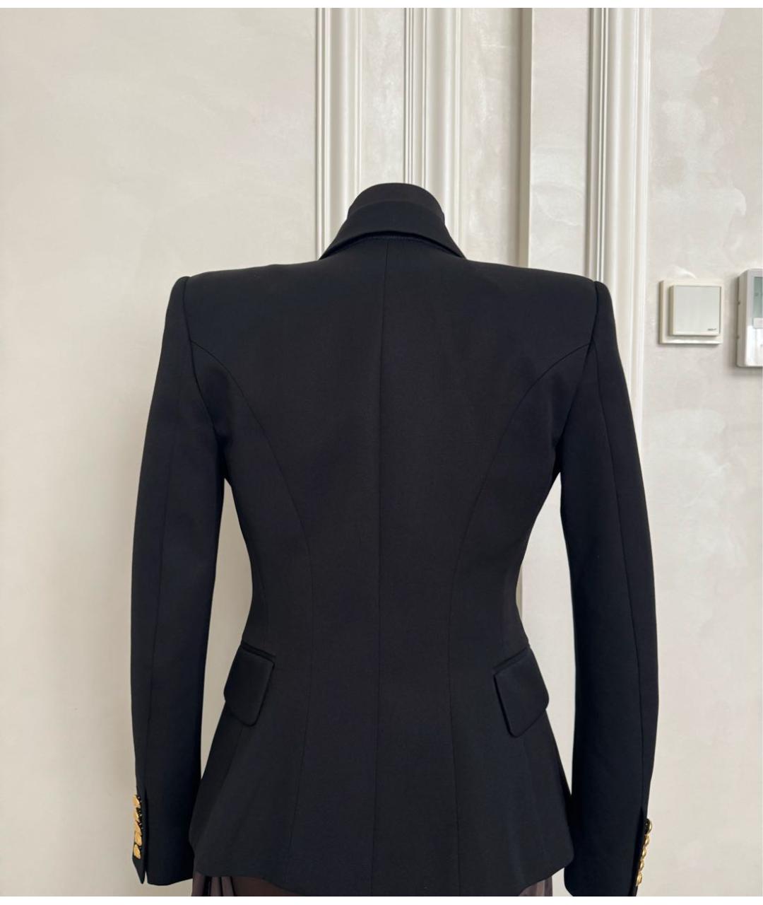 BALMAIN Черный шерстяной жакет/пиджак, фото 3
