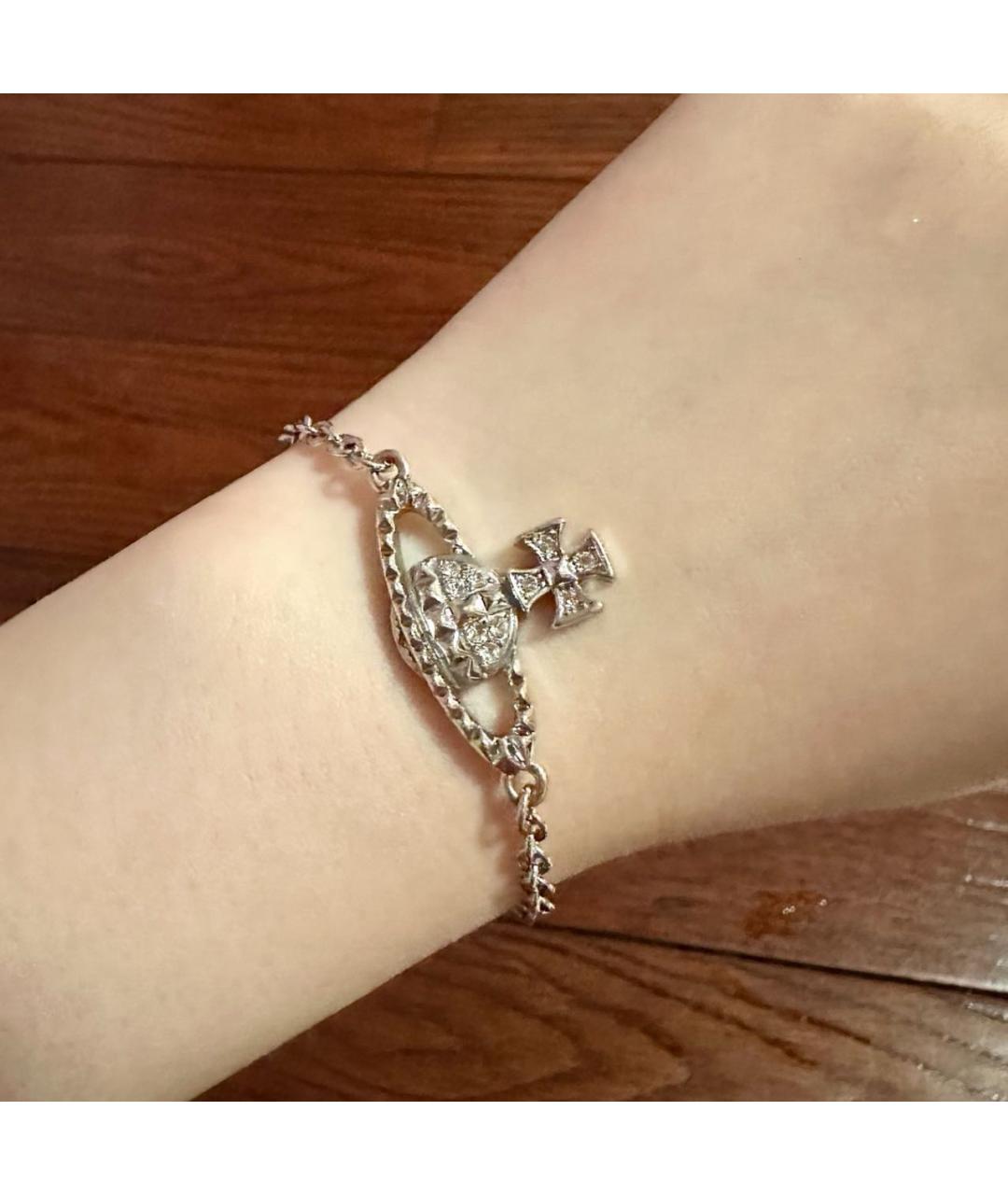 VIVIENNE WESTWOOD Серебрянный латунный браслет, фото 5