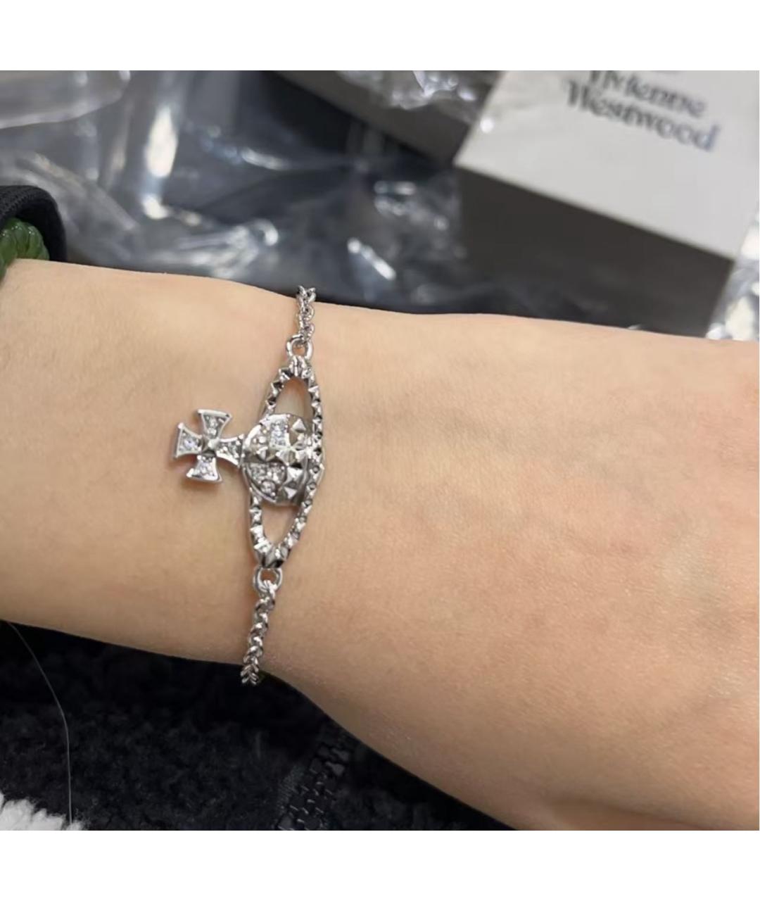 VIVIENNE WESTWOOD Серебрянный латунный браслет, фото 6