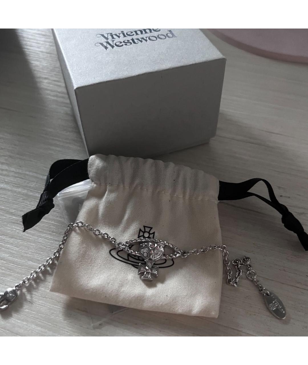 VIVIENNE WESTWOOD Серебрянный латунный браслет, фото 4