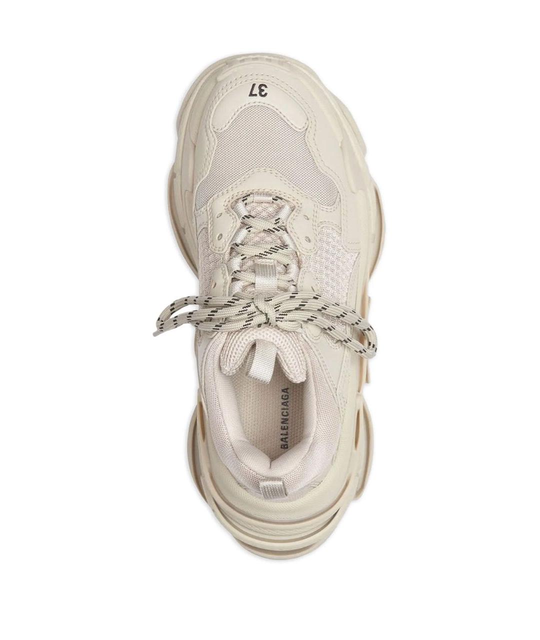 BALENCIAGA Бежевые замшевые кроссовки, фото 2