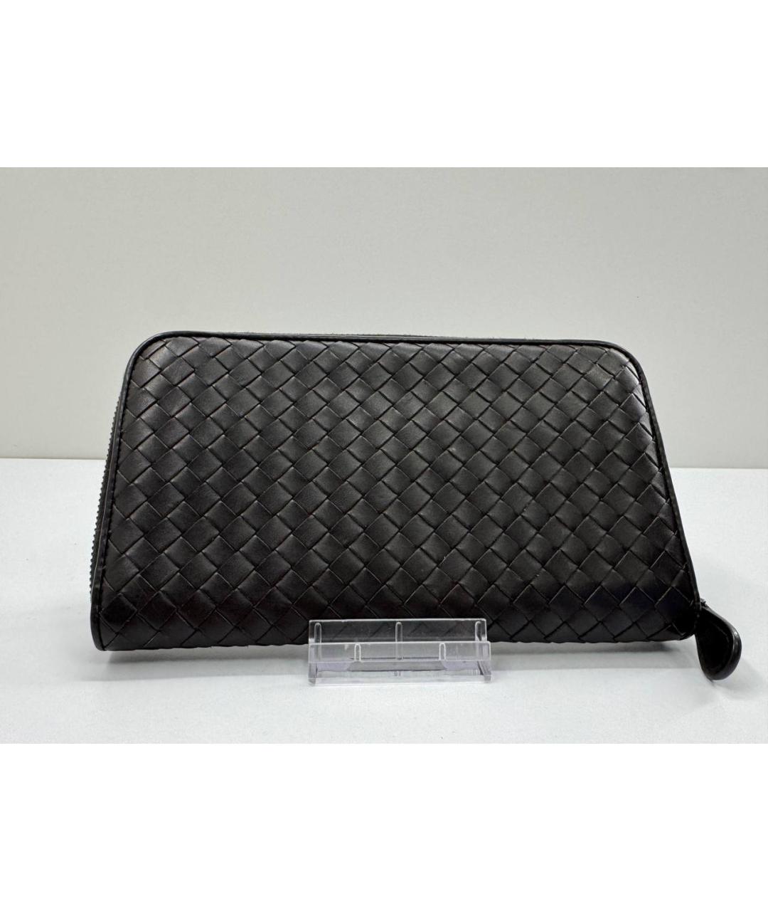 BOTTEGA VENETA Коричневый кожаный кошелек, фото 2