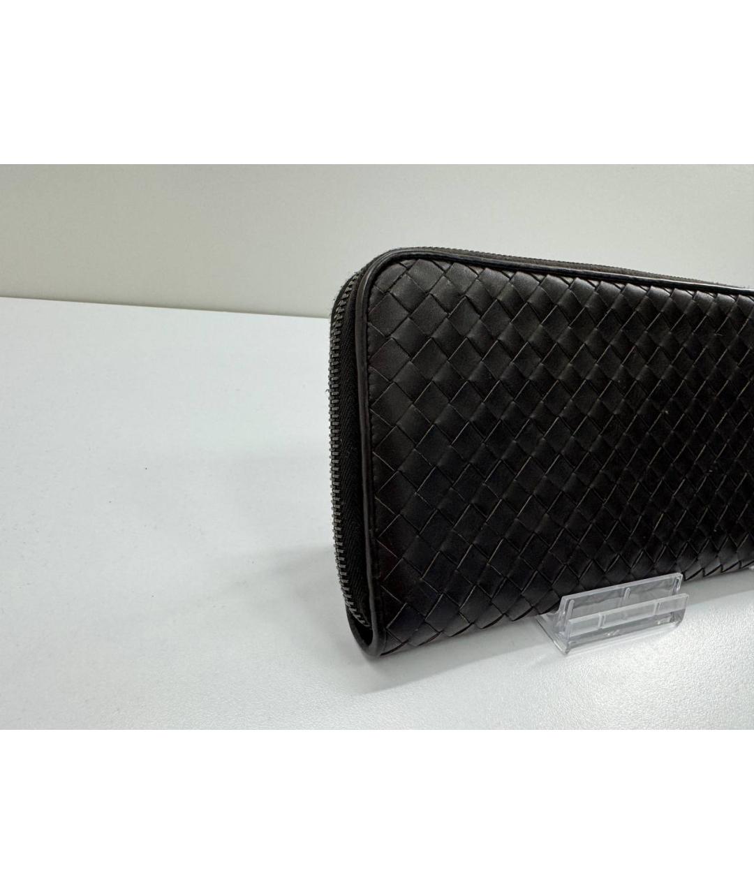 BOTTEGA VENETA Коричневый кожаный кошелек, фото 4