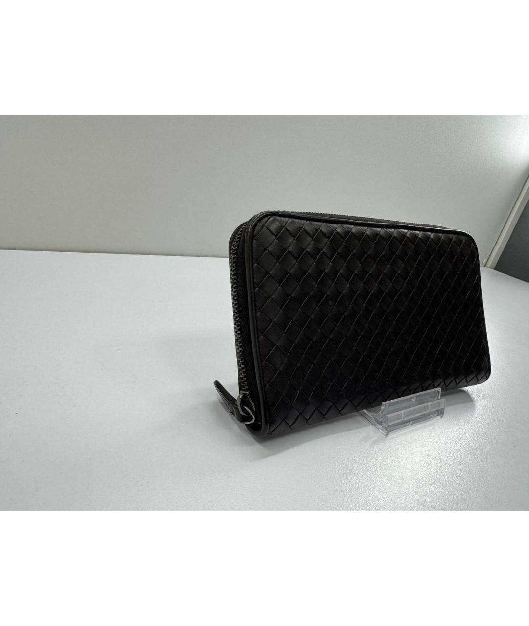 BOTTEGA VENETA Коричневый кожаный кошелек, фото 7