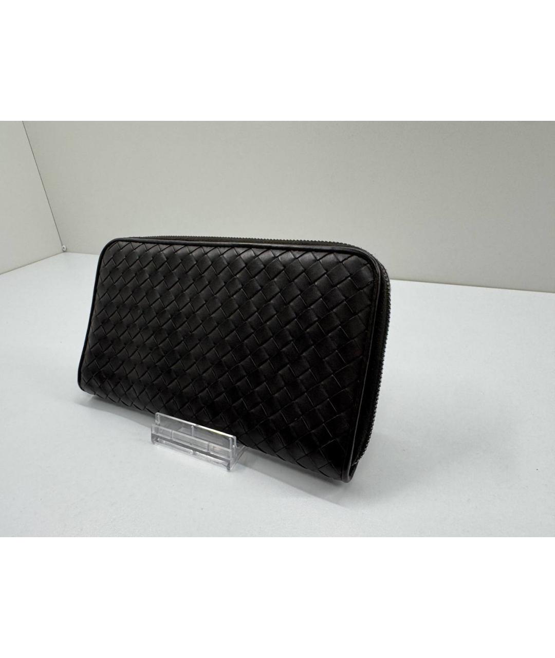 BOTTEGA VENETA Коричневый кожаный кошелек, фото 5
