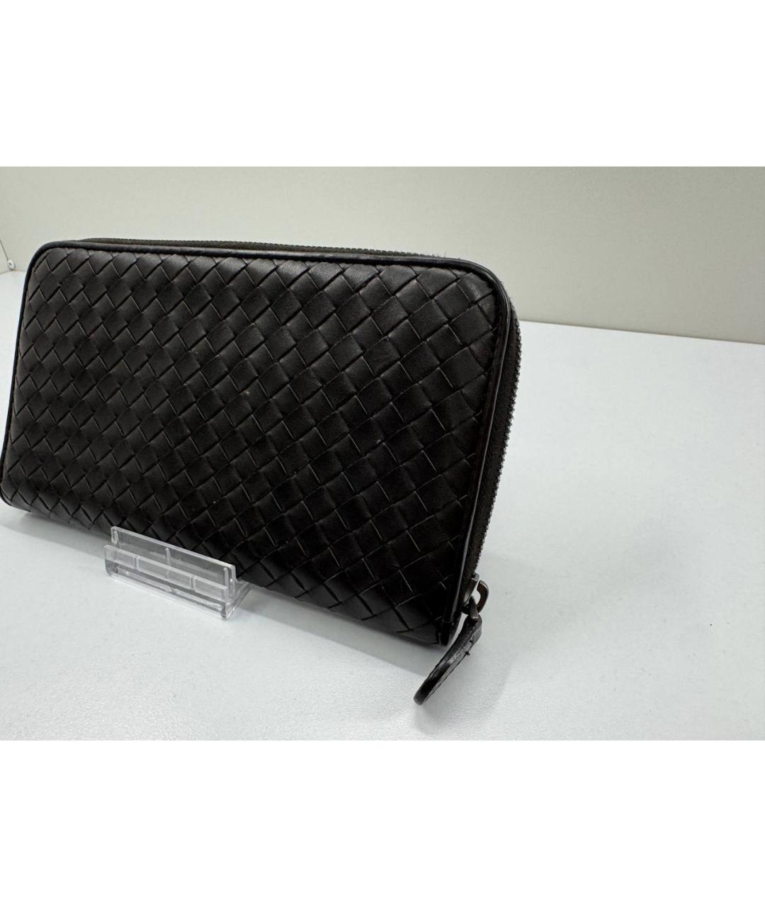 BOTTEGA VENETA Коричневый кожаный кошелек, фото 3
