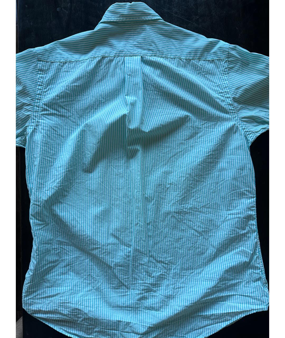 POLO RALPH LAUREN Бирюзовая хлопковая кэжуал рубашка, фото 2