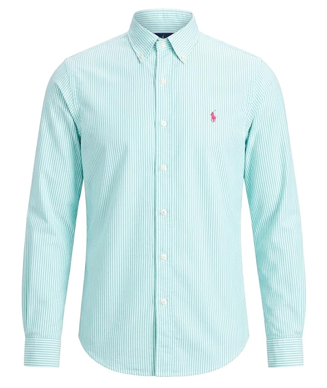 POLO RALPH LAUREN Бирюзовая хлопковая кэжуал рубашка, фото 1