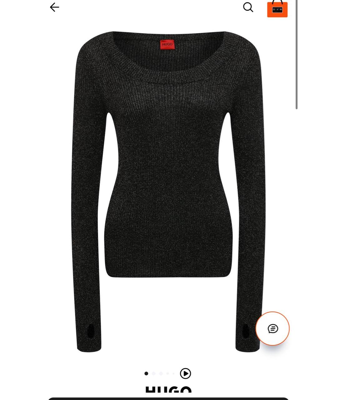 HUGO BOSS Синий вискозный джемпер / свитер, фото 6