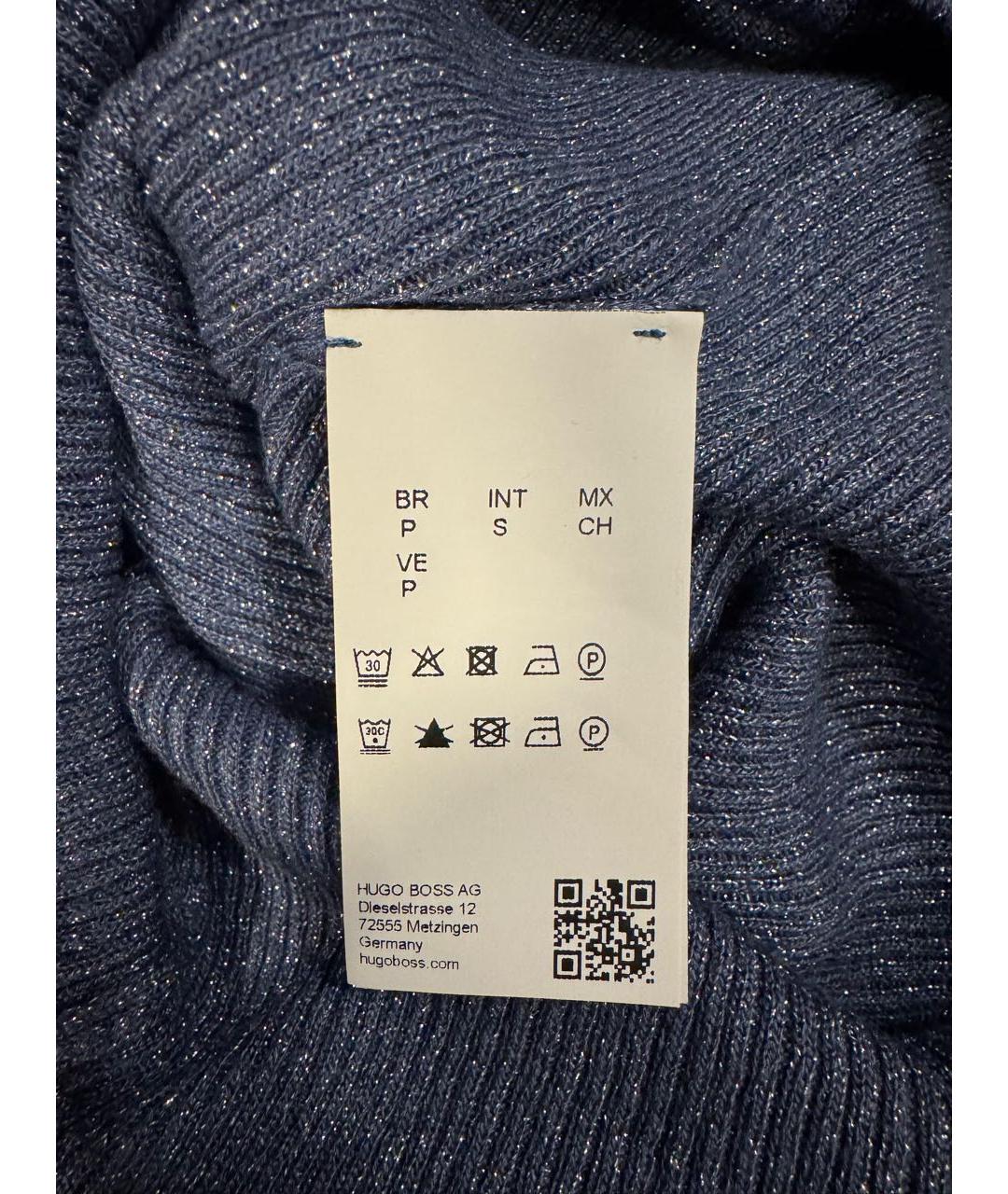 HUGO BOSS Синий вискозный джемпер / свитер, фото 8