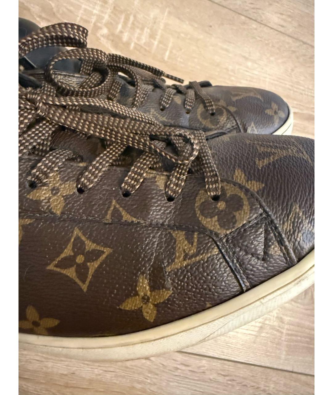 LOUIS VUITTON Коричневые низкие кроссовки / кеды, фото 5