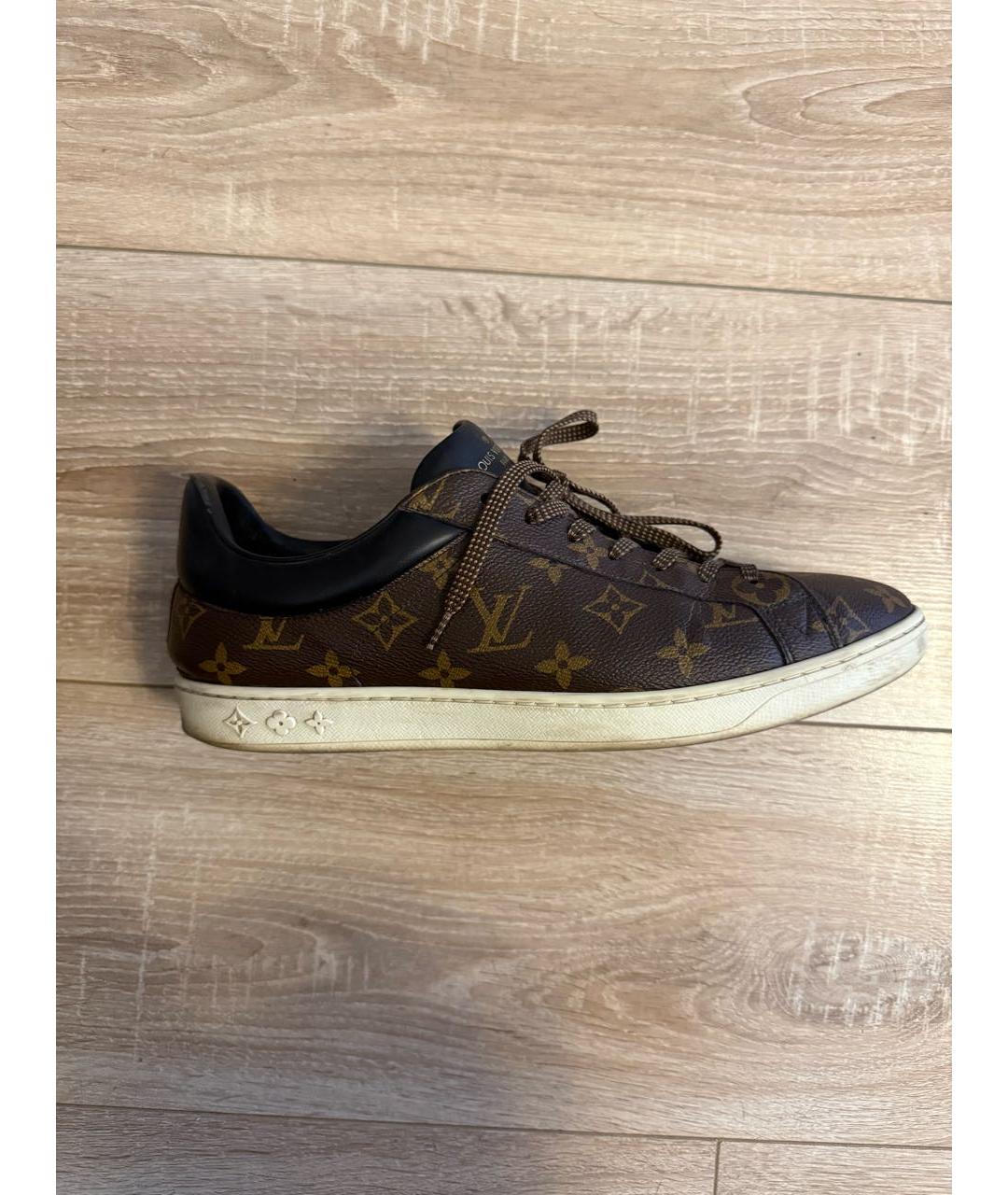 LOUIS VUITTON Коричневые низкие кроссовки / кеды, фото 9