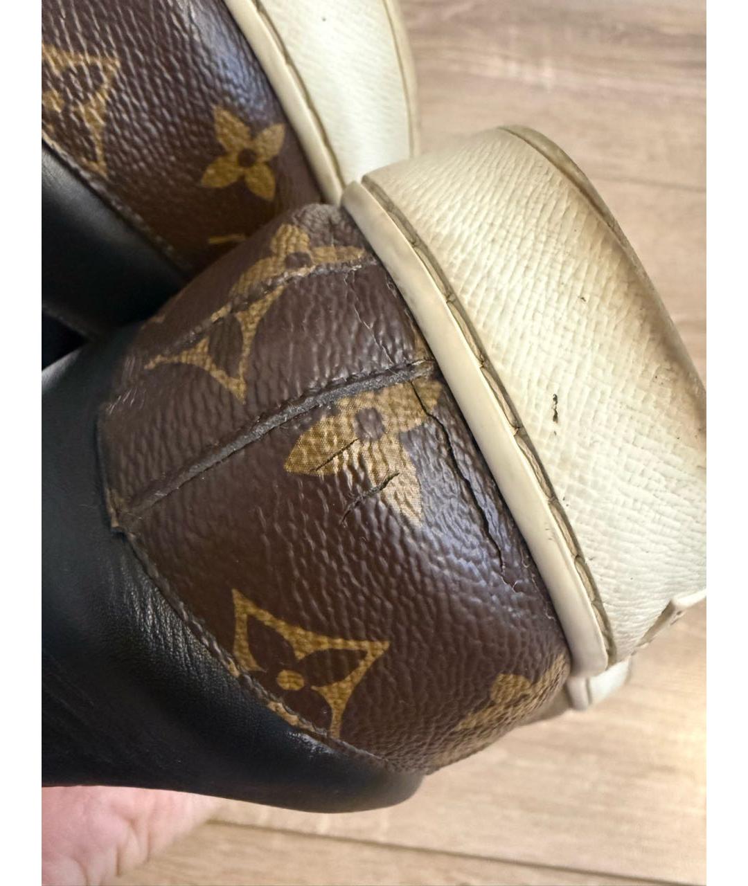 LOUIS VUITTON Коричневые низкие кроссовки / кеды, фото 8