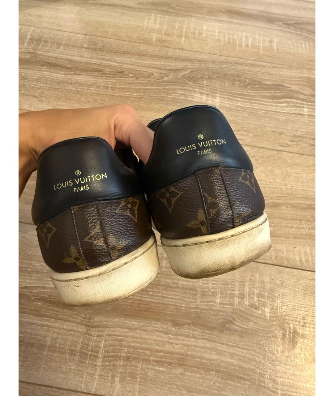 LOUIS VUITTON Коричневые низкие кроссовки / кеды, фото 4