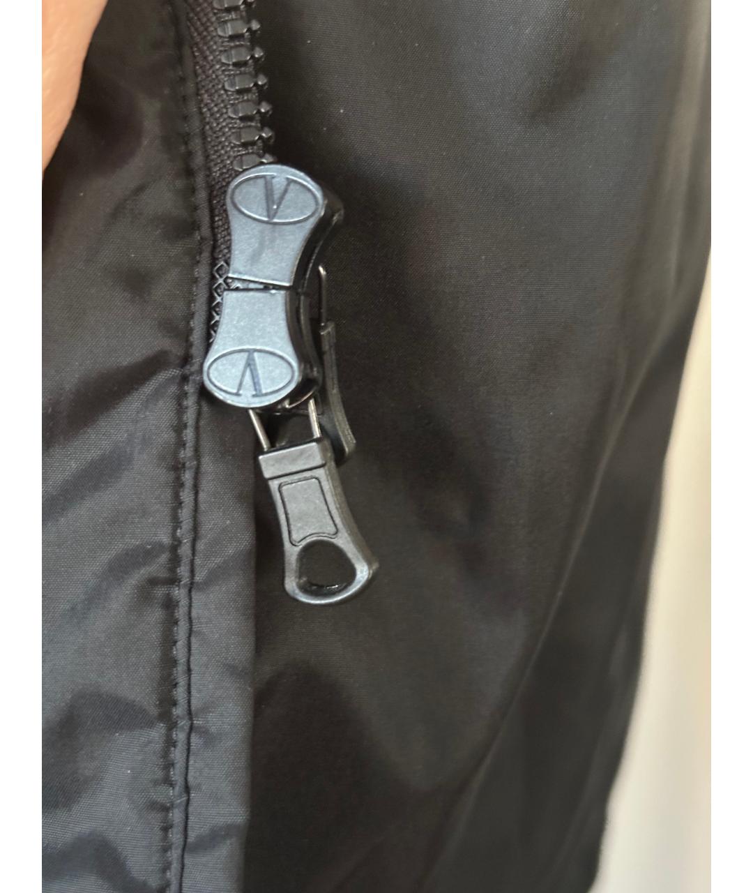 VALENTINO Черный меховой тренч / плащ, фото 6