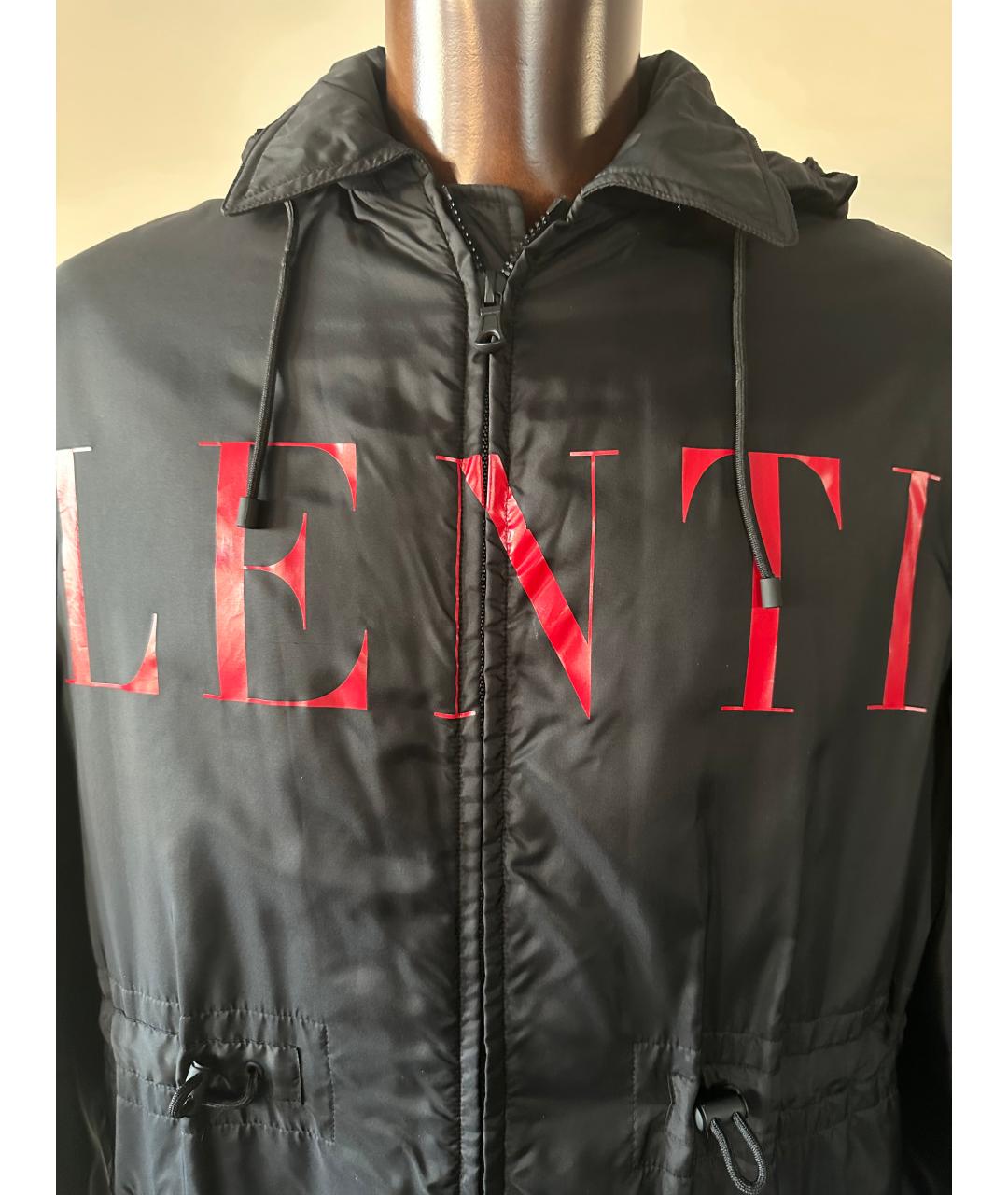 VALENTINO Черный меховой тренч / плащ, фото 2