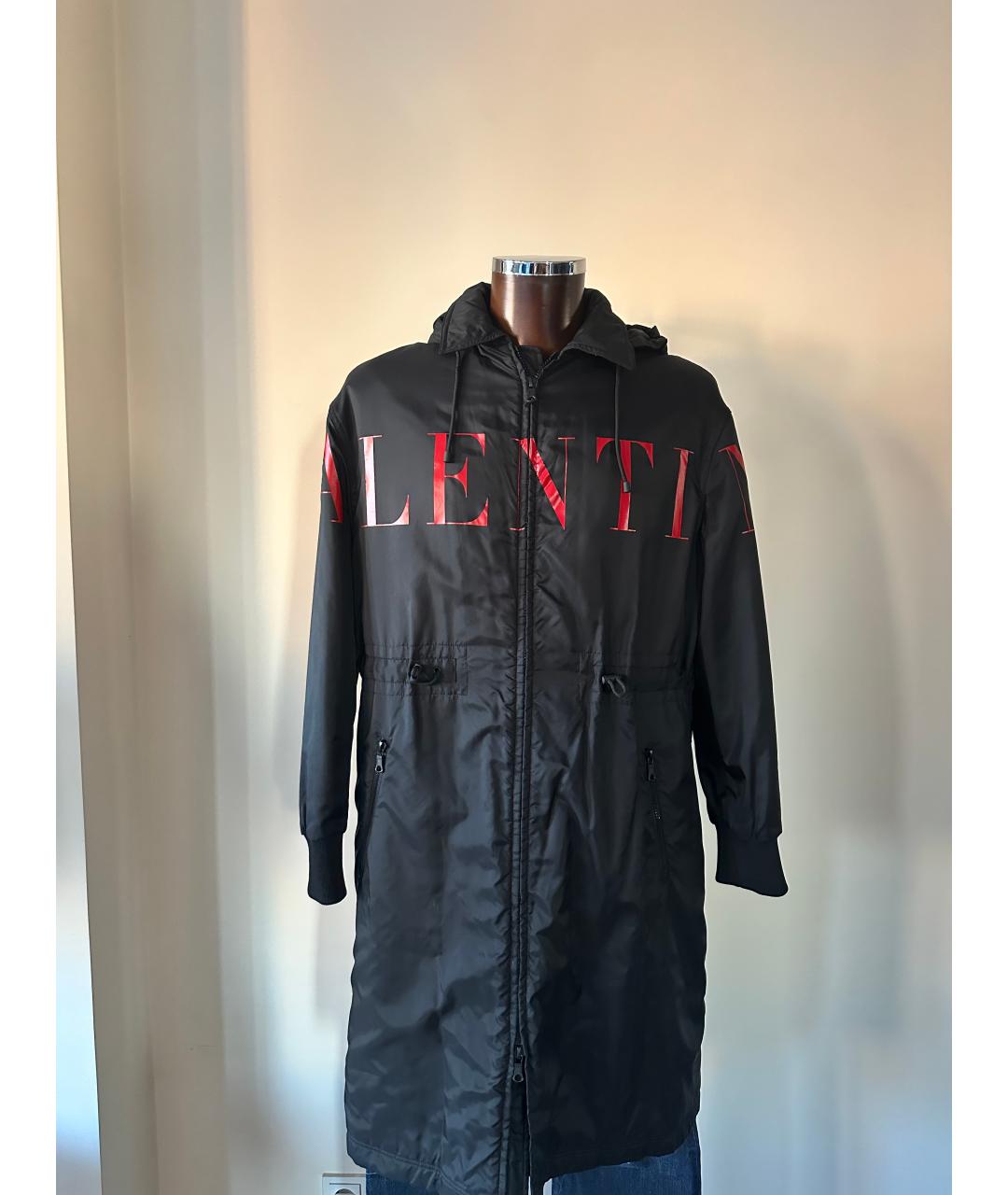 VALENTINO Черный меховой тренч / плащ, фото 9