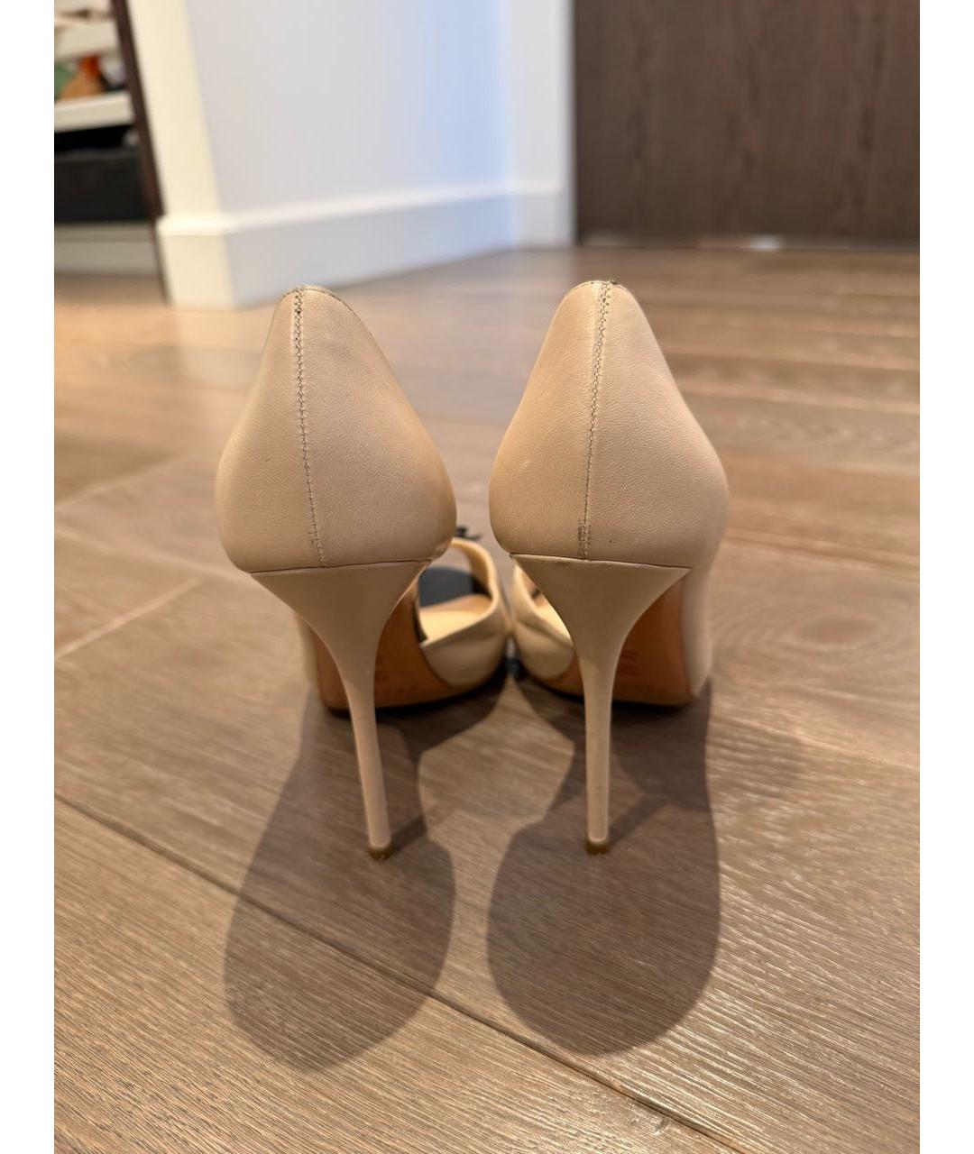 CASADEI Бежевые кожаные туфли, фото 4