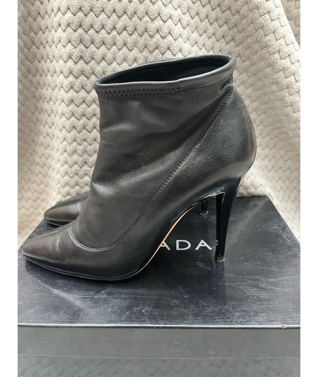 ESCADA Черные кожаные туфли, фото 4