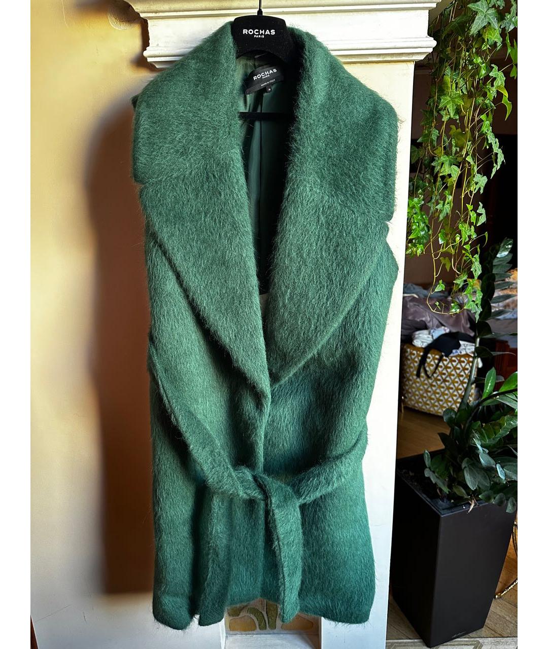ROCHAS Зеленый шерстяной жилет, фото 7