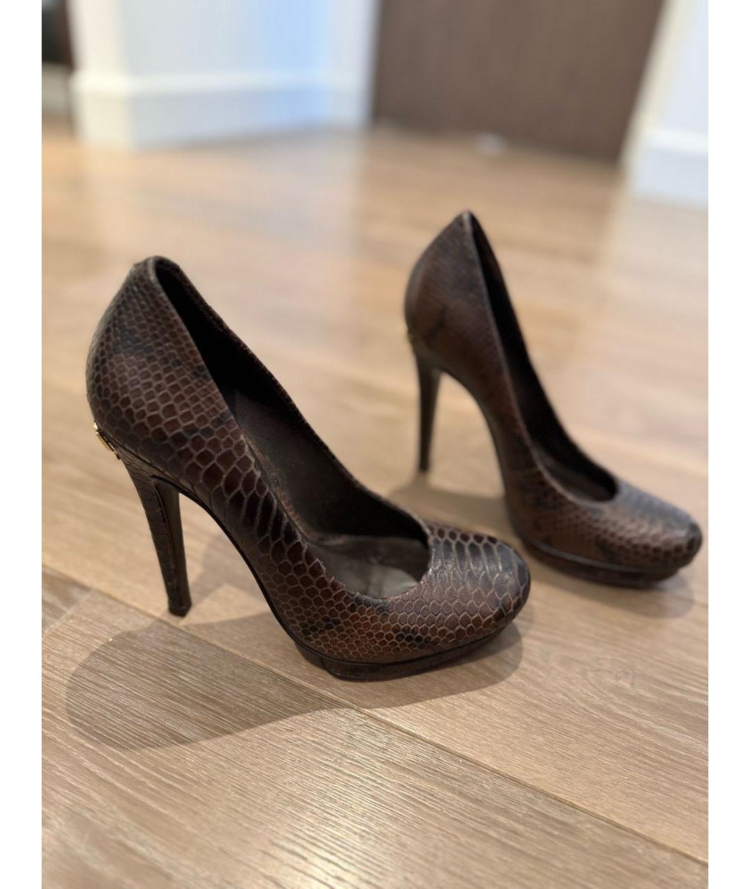 TORY BURCH Коричневые кожаные туфли, фото 3