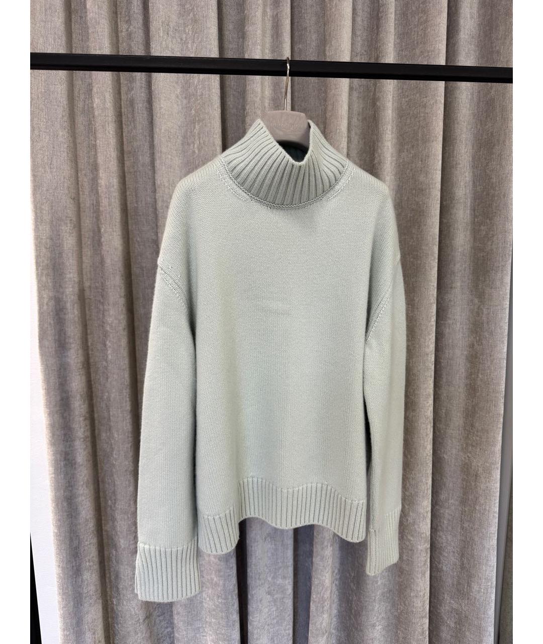 LORO PIANA Голубой кашемировый джемпер / свитер, фото 6