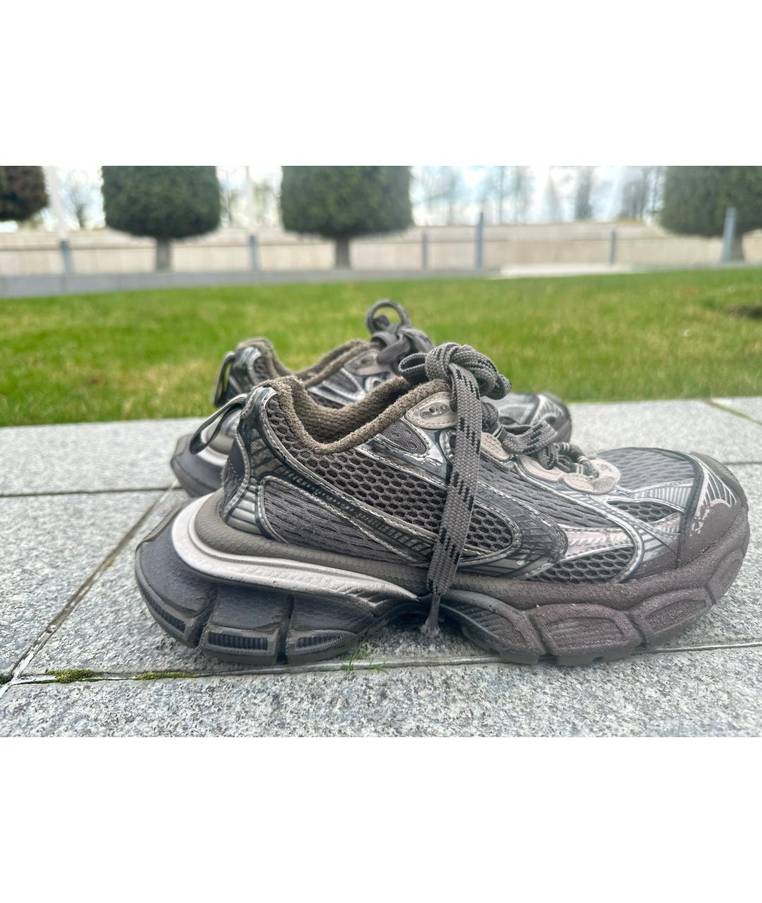 BALENCIAGA Серые кроссовки, фото 3