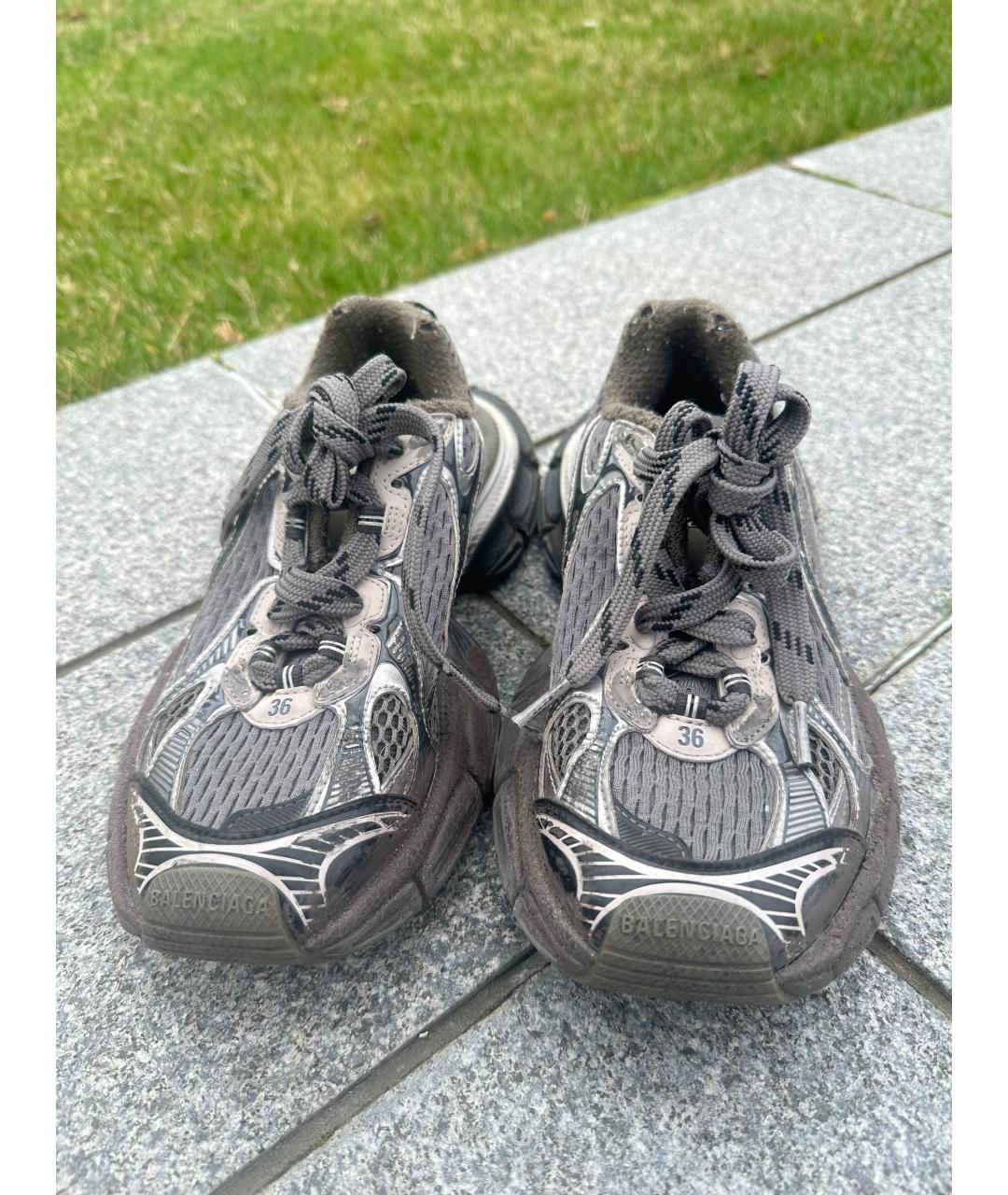BALENCIAGA Серые кроссовки, фото 2
