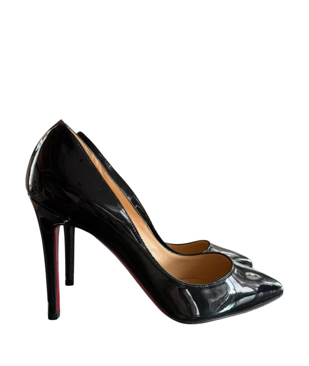 CHRISTIAN LOUBOUTIN Черные туфли из лакированной кожи, фото 1