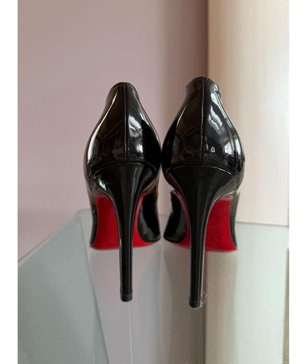 CHRISTIAN LOUBOUTIN Черные туфли из лакированной кожи, фото 4