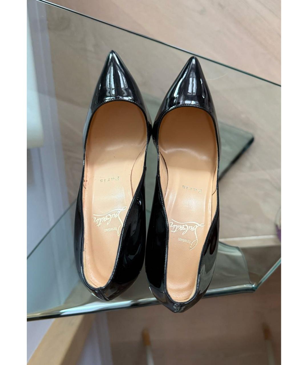 CHRISTIAN LOUBOUTIN Черные туфли из лакированной кожи, фото 3