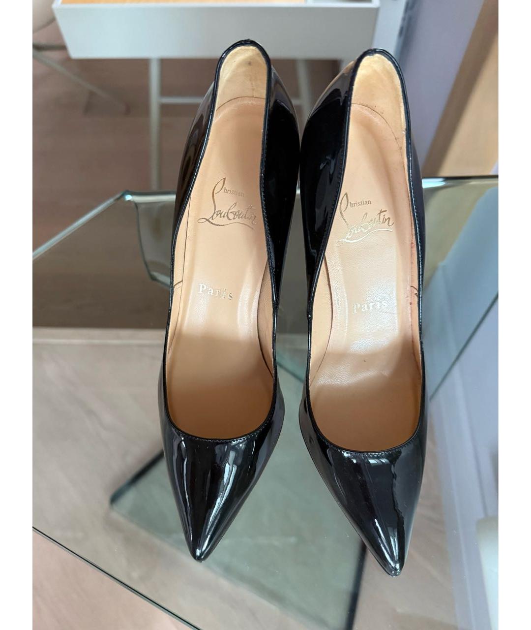 CHRISTIAN LOUBOUTIN Черные туфли из лакированной кожи, фото 2