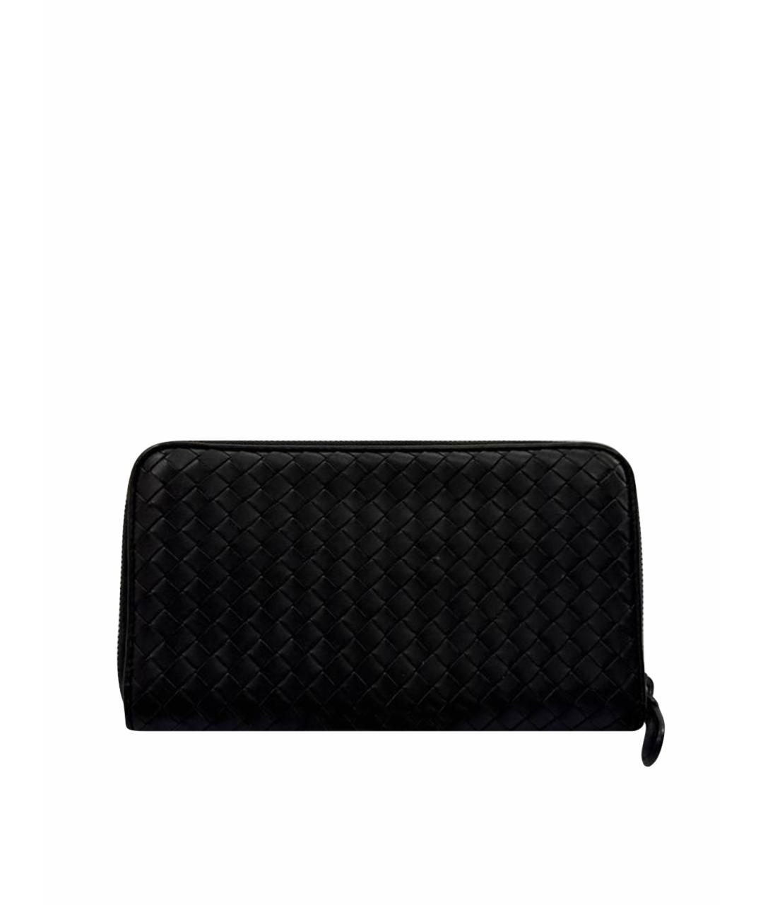 BOTTEGA VENETA Коричневый кожаный кошелек, фото 1