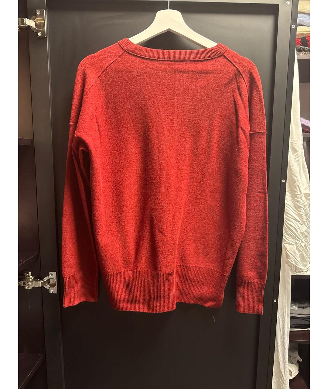 SONIA RYKIEL Бордовый шерстяной джемпер / свитер, фото 2