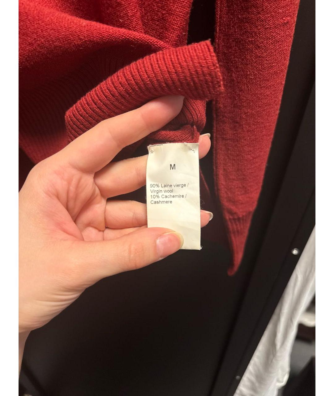 SONIA RYKIEL Бордовый шерстяной джемпер / свитер, фото 5