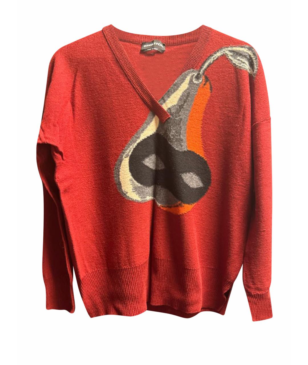 SONIA RYKIEL Бордовый шерстяной джемпер / свитер, фото 1