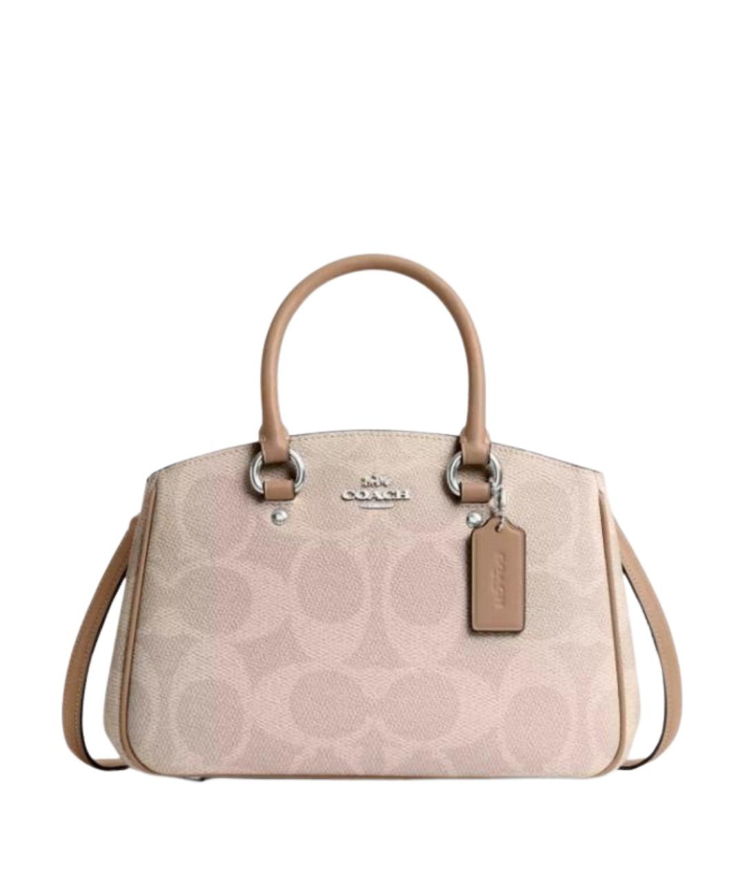 COACH Бежевая сумка с короткими ручками, фото 1
