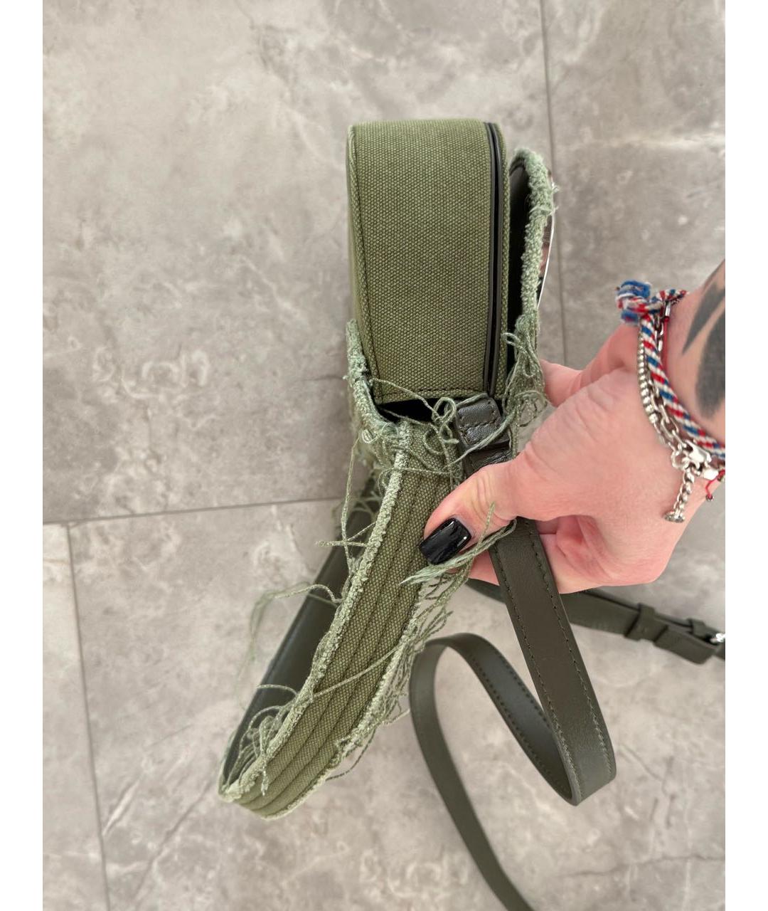 DIESEL Хаки деним сумка через плечо, фото 2