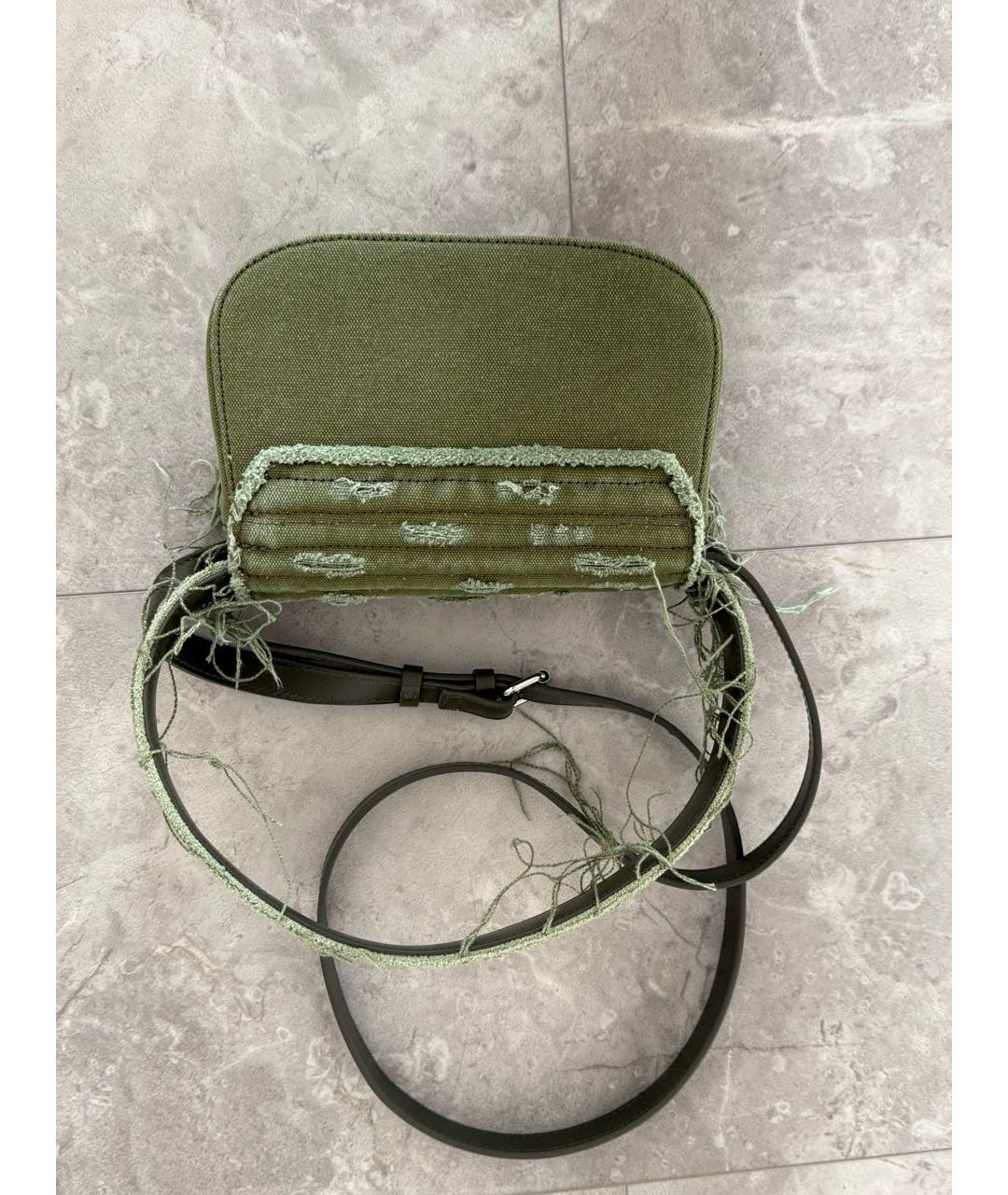 DIESEL Хаки деним сумка через плечо, фото 3