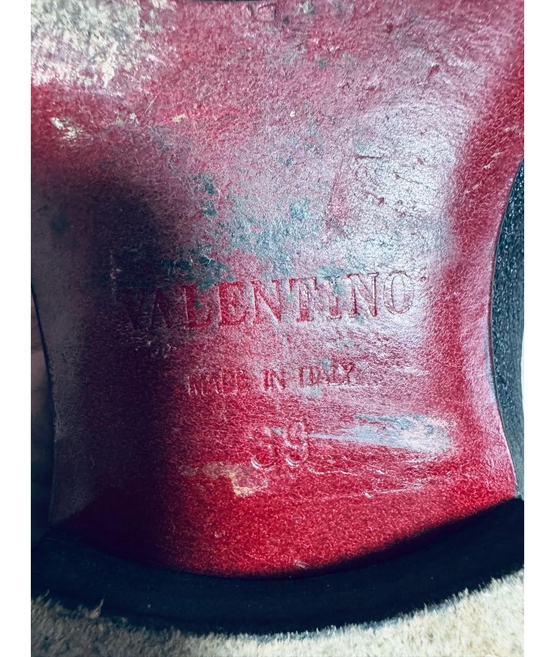 VALENTINO BEAUTY Черные кожаные лоферы, фото 5