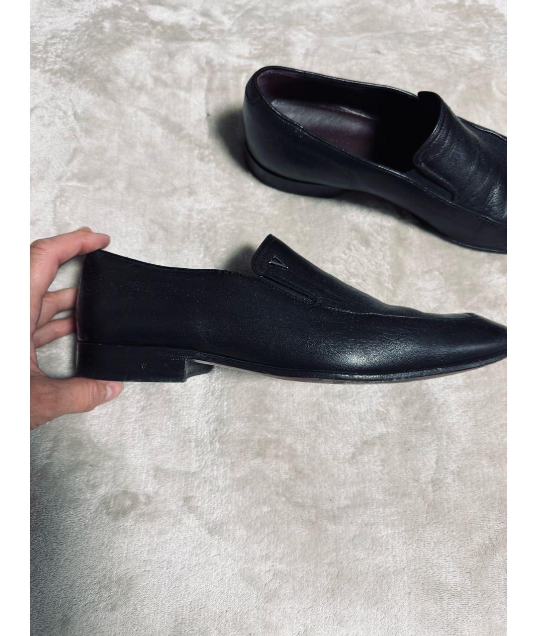 VALENTINO BEAUTY Черные кожаные лоферы, фото 8